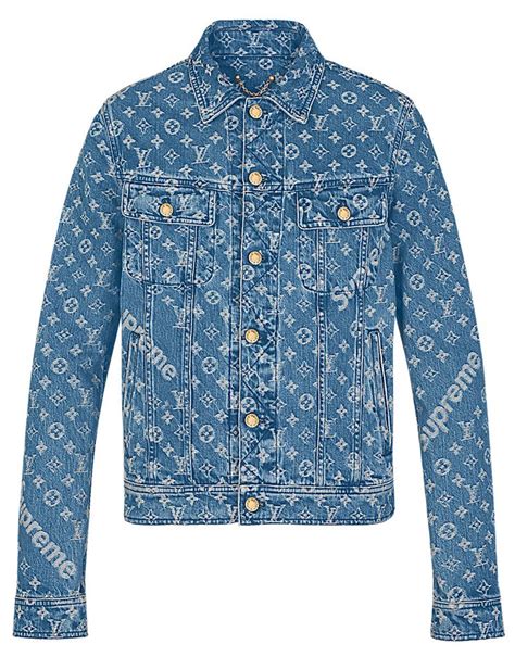 lv supreme blue jacket